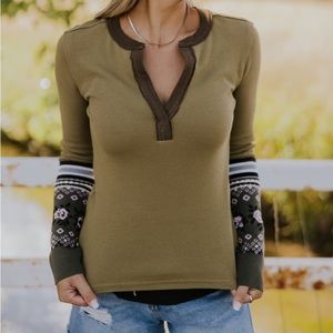Free people long sleeve top